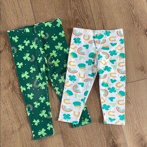 Kids Clover and Rainbow Leggings Set